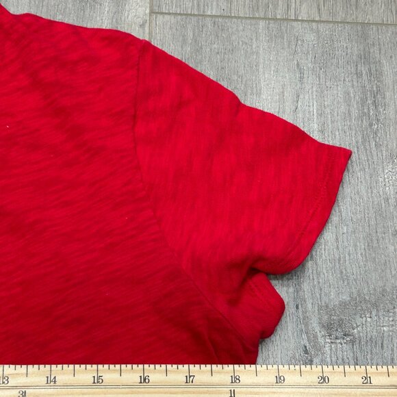 ATM Anthony Thomas Melillo Red Slub Jersey Schoolboy Crew Neck Tee Size L - Picture 4 of 9